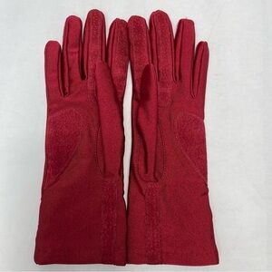 Women's Isotoner Longer Length Suede and Nylon Gloves with Lining Medium